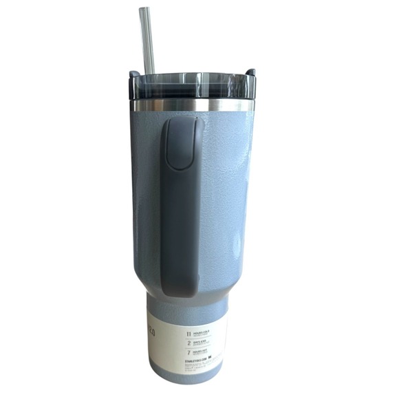 NEW Stanley 40oz Quencher H2.0 FlowState Tumbler Hammertone Silver Limited Color - Picture 5 of 5
